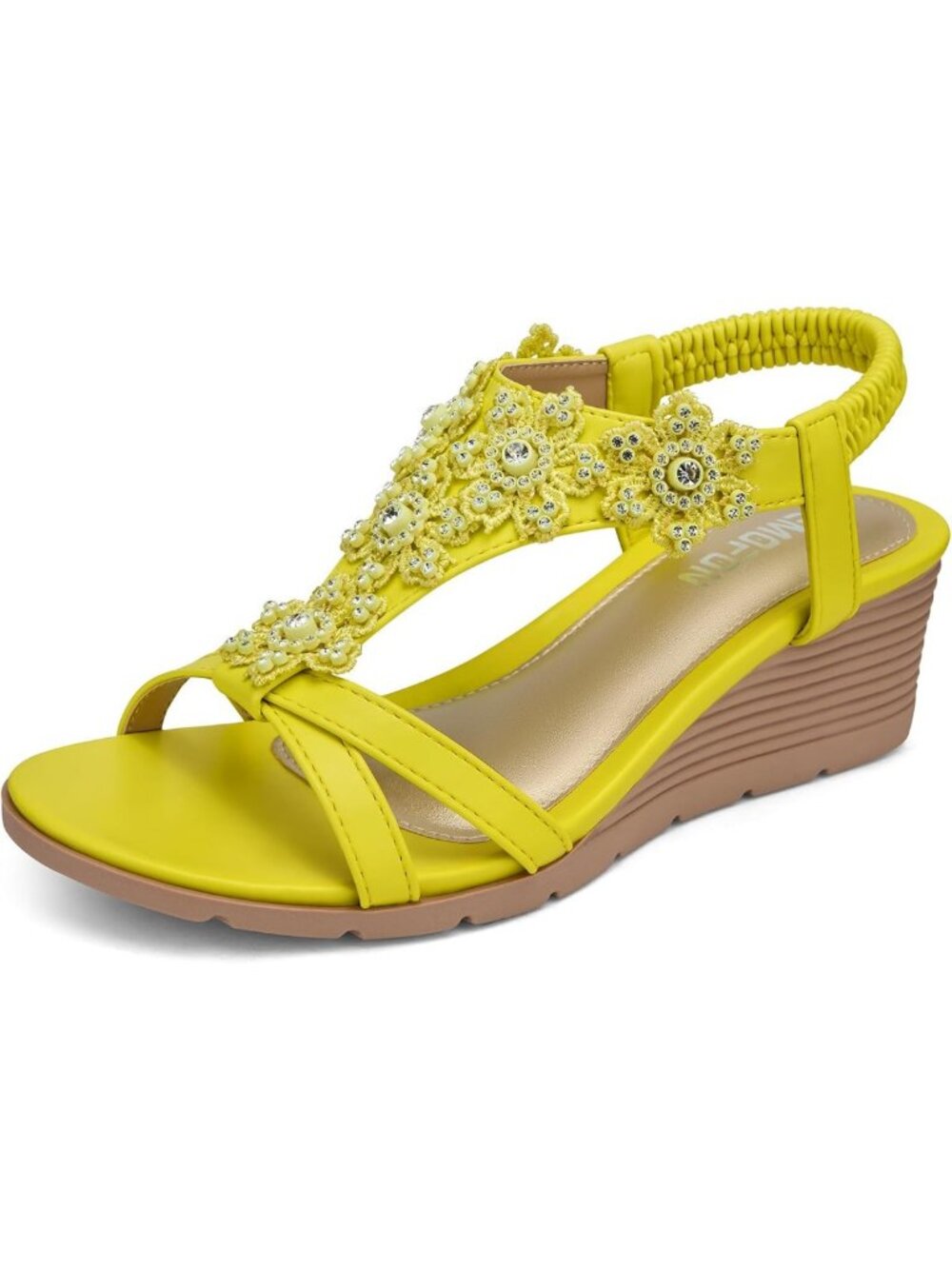 Stylish Women's Low Wedge Heels - Summer Dressy Platform Sandals for Comfort